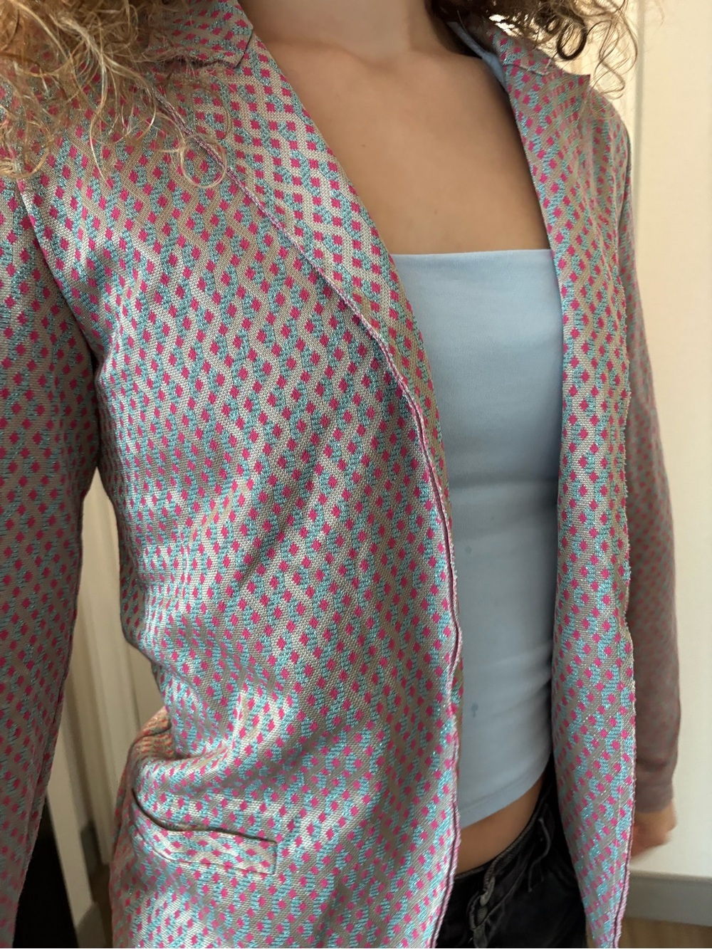 Statement Piece: The Italian Metallic Jacquard Blazer